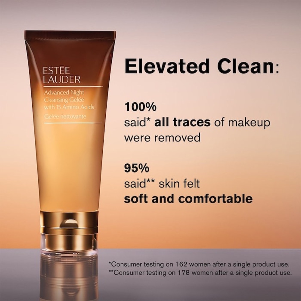 NWT Estee Lauder Advanced Night Cleansing Gelee - Gold and Brown